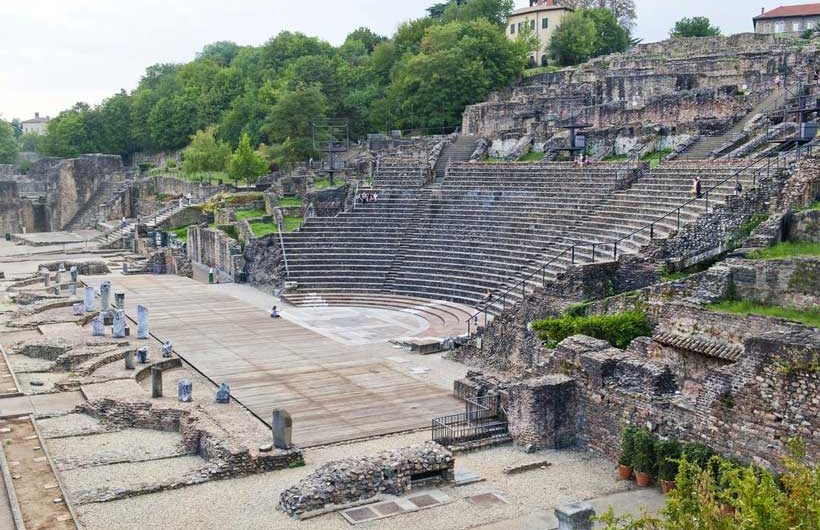 Le complexe théâtral antique de Lyon – Ruines d’un théâtre romain