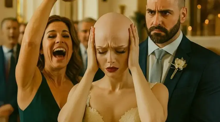 Lors de la cérémonie, ma belle-mère a soudainement retiré ma perruque – mais tout a pris une autre tournure