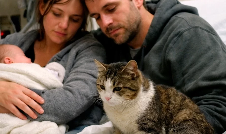 Cette nuit d’hiver, un simple miaulement a sauvé une famille entière — et ce qui s’est passé après a transformé leur vie pour toujours.