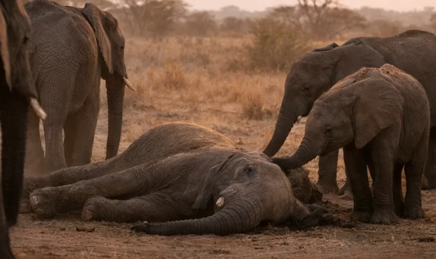 Quand la vieille éléphante est tombée, le troupeau ne l’a pas quittée… mais personne n’était prêt à ce qui allait se produire après