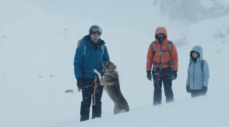 Au sommet de la montagne, un chien affolé s’est approché d’eux, et ils ont été contraints de le suivre… ce qu’ils ont découvert ensuite est impossible à oublier