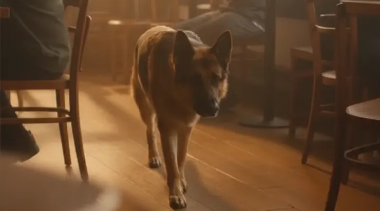 Ce matin-là, le chien a soudainement fait irruption dans le café… et quelques minutes plus tard, il est devenu clair qu’il avait perçu quelque chose que personne d’autre n’avait remarqué