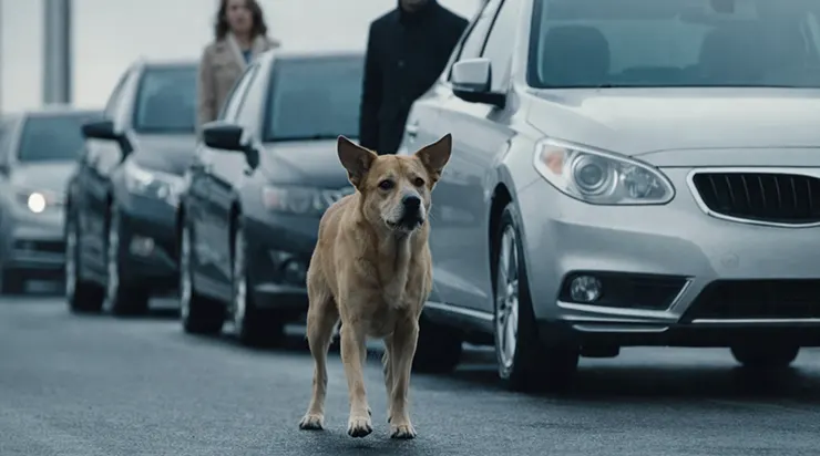 Le chien avait bloqué toute la circulation sur le pont… Mais ce qui fut découvert ensuite leur fit tout voir sous un autre jour