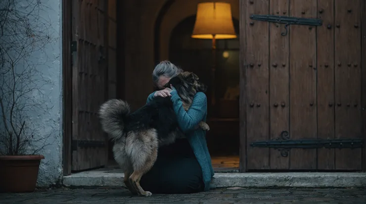 Un chien, disparu il y a des années lors d&rsquo;une terrible tempête, rentre soudainement à la maison, portant avec lui une lettre qui changera à jamais le destin de toute une famille