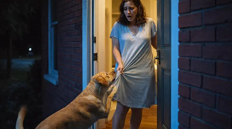 Tard dans la nuit, la sonnerie incessante finit par réveiller la femme qui vit seule dans la maison…