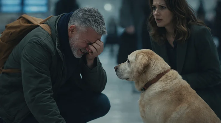 Je revenais d’un voyage d’affaires lorsque, dans la salle d’attente de l’aéroport, j’ai soudain aperçu le chien que j’avais perdu des années plus tôt.