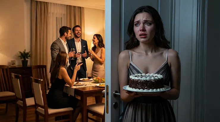 Il riait de moi derrière la porte pendant que je serrais dans mes mains le gâteau au chocolat qu’il préfère, celui que j’avais préparé toute la nuit