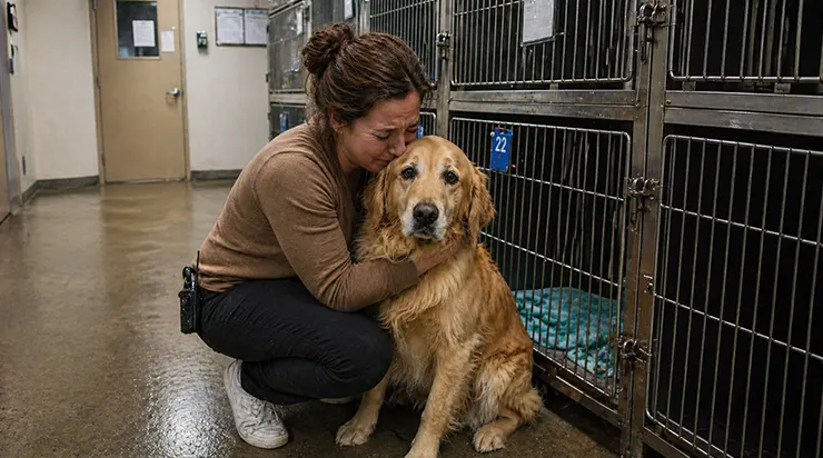 Ce soir-là, à 23h30, lorsque les dernières lumières du refuge se sont éteintes, le chien a compris, pour de bon, que personne ne viendrait plus jamais le reprendre
