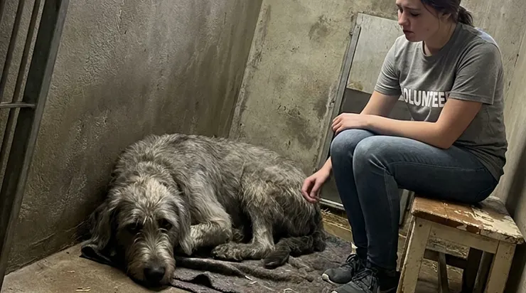 Chaque jour, j’entrais dans la cage de ce chien et je m’asseyais à côté de lui. Je pensais qu’il finirait enfin par me faire confiance