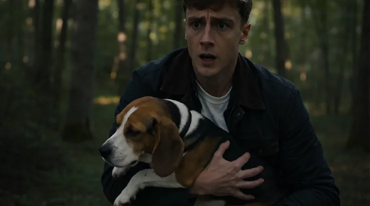 Lorsque David trouve un chien immobile dans la forêt, la veste abandonnée et le sac ouvert à côté de lui témoignent d’un événement inattendu