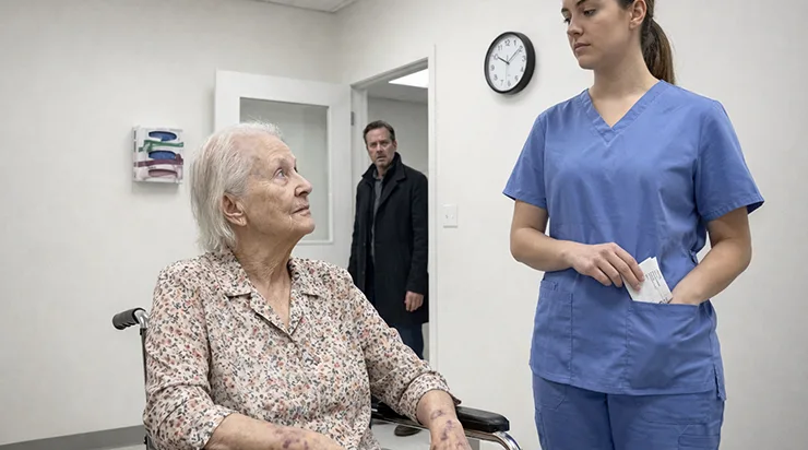 La première fois que le médecin a demandé d’où venaient les bleus qui couvraient mon corps, c’est mon beau-fils qui a répondu à ma place