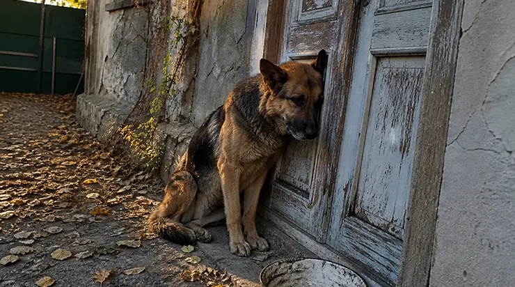 Le vétéran de mon quartier, cloîtré chez lui pour des raisons de santé, n&rsquo;imaginait pas que ce chien veillait sur lui depuis deux semaines