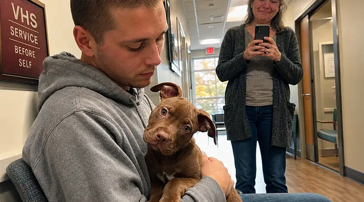 Pendant deux ans, le soldat n&rsquo;avait pas dit un mot. Puis un chiot pitbull s&rsquo;est assis sur ses genoux, et il a chuchoté : «Hé»