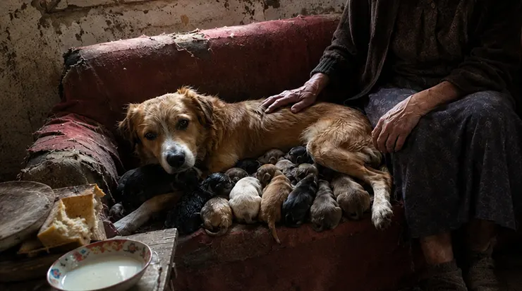 Chaque matin, elle prenait l&rsquo;un de ses petits dans sa gueule, parcourait trois kilomètres sur une route déserte, et ne revenait que le soir, la bouche vide