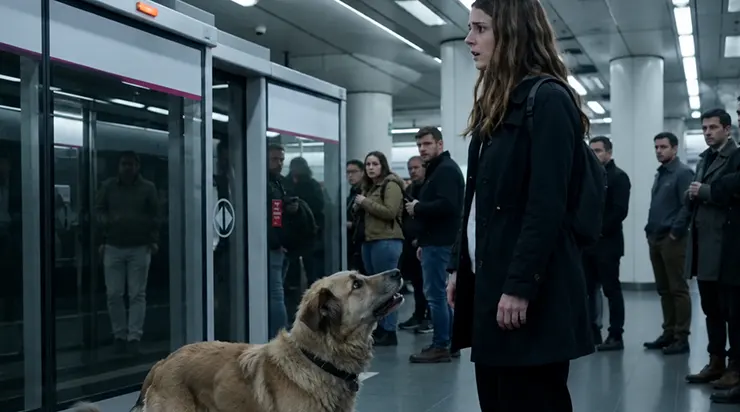 Dans une station de métro bondée, un chien s&rsquo;est arrêté devant moi, a arraché mon sac et s&rsquo;est mis à tourner désespérément autour