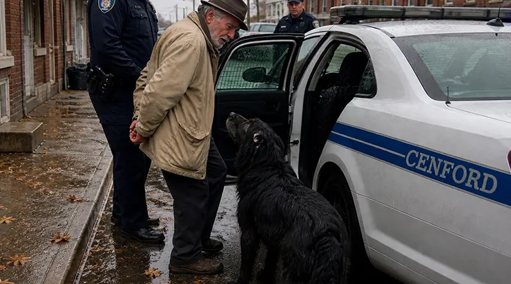 Quand la police a arrêté Walter, soixante-douze ans, en pleine rue, son chien a refusé de quitter son côté – obligeant les agents à arrêter l’animal aussi