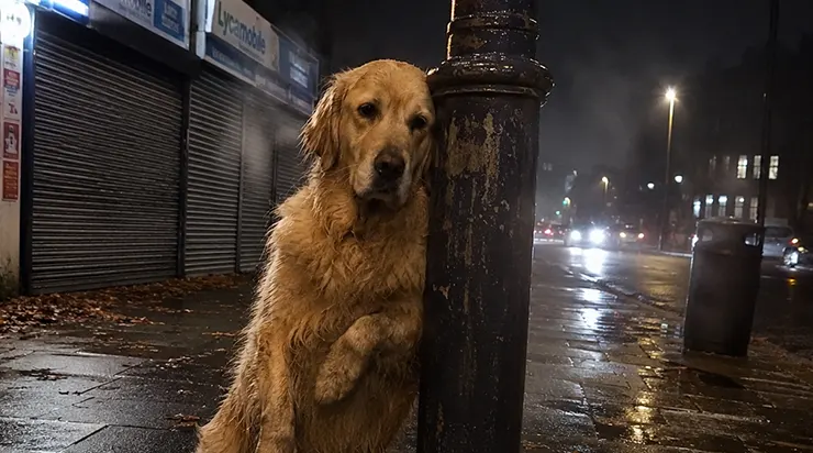 Un chien errant venait presque chaque nuit se tenir près d&rsquo;un lampadaire à côté d&rsquo;une petite épicerie de Manchester