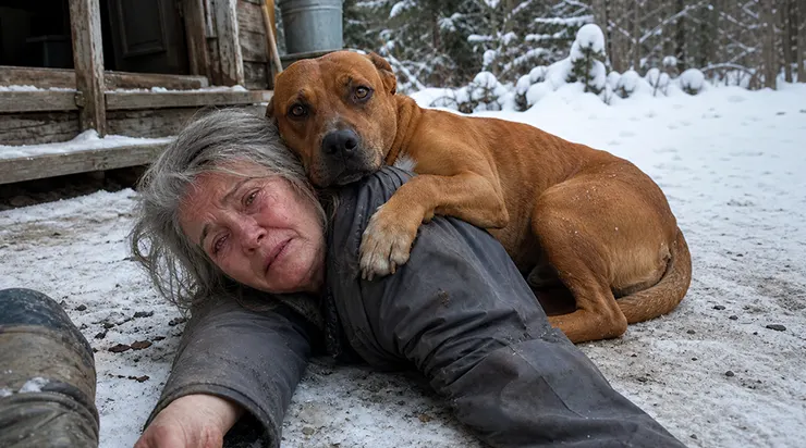 Mon chien sauveteur tremblait au moindre bruit il y a trois ans, mais le jour où je suis tombée sur la marche gelée, il a pris une décision par lui-même et m&rsquo;a sauvé la vie
