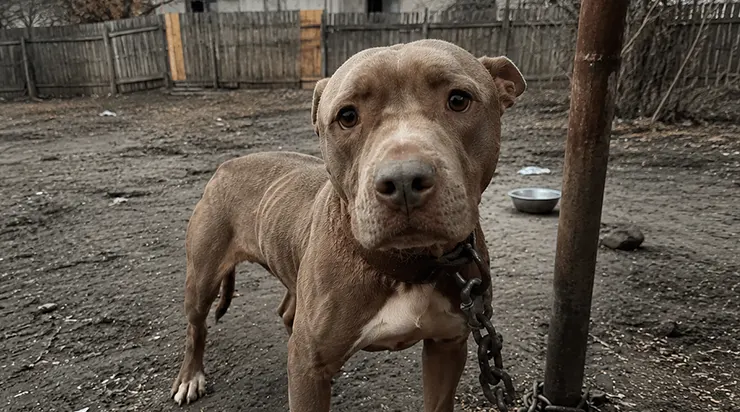 Un matin, à 11h47, j’ai reçu un appel concernant un pitbull enchaîné depuis deux ans. Lorsque j’ai coupé la chaîne, il ne s’est pas enfui