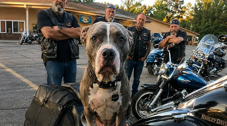 Le testament de notre frère disait que son pitbull devait choisir son prochain maître parmi nous, vingt-trois hommes