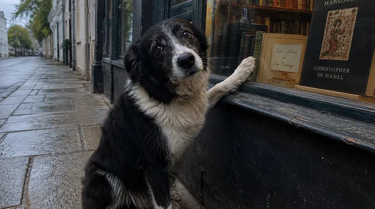Chaque matin, à 7h15 précises, un chien boiteux venait s&rsquo;asseoir devant la vitrine de ma librairie