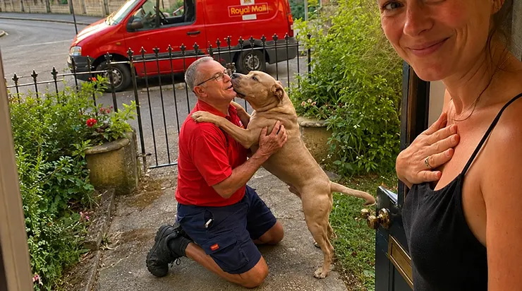 Pendant huit ans, ma pitbull Luna a attendu chaque matin le facteur Oliver devant le portail, mais un jour il n&rsquo;est plus venu