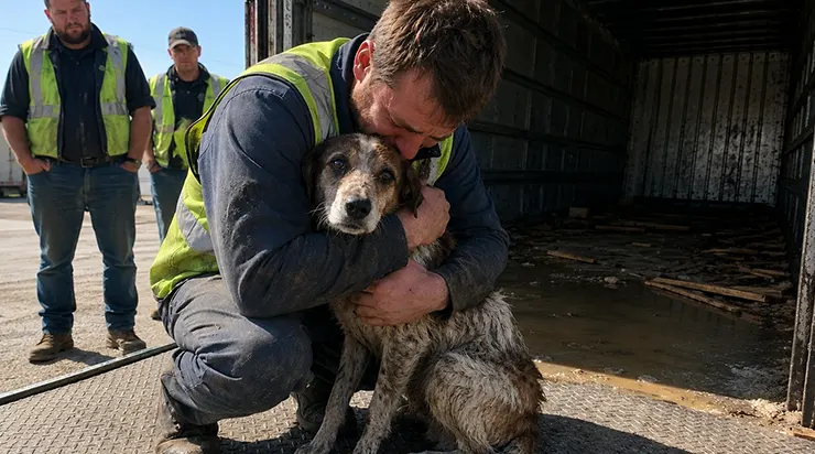 Ce chien a survécu seize jours sans nourriture, plongé dans le noir, en rongeant des palettes en bois et en buvant l’eau de pluie