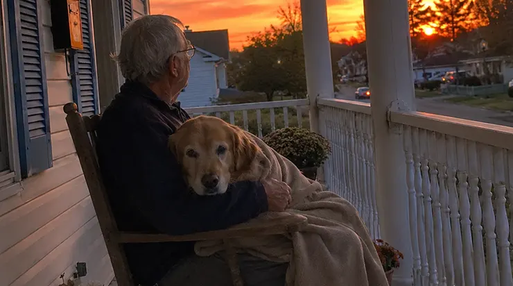 Pendant neuf ans, mon golden retriever Charlie s&rsquo;est assis chaque soir face à l&rsquo;ouest pour regarder le coucher du soleil