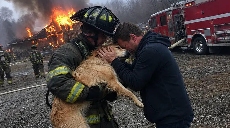 Ma maison brûlait tout entière, et pourtant je ne voyais ni le feu ni les murs qui s&rsquo;écroulaient – seulement les yeux de mon chien, qui attendaient que je le sauve