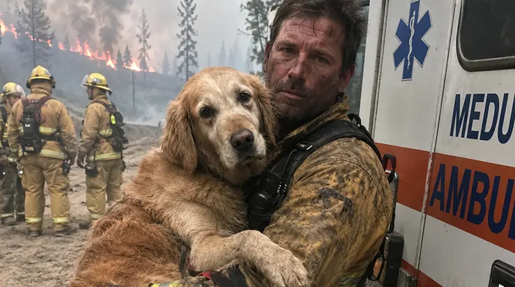 Sur un pont en feu, un chien m&rsquo;a enlacé comme personne ne m&rsquo;avait jamais enlacé, et dans cette étreinte, j&rsquo;ai trouvé tout ce que j&rsquo;avais fui toute ma vie