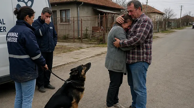 Nous ne savions pas que notre fils rendait visite à un chien dans un refuge depuis des mois, jusqu&rsquo;au matin où ce chien est apparu à notre porte, attendant encore mon fils qui ne pouvait plus revenir