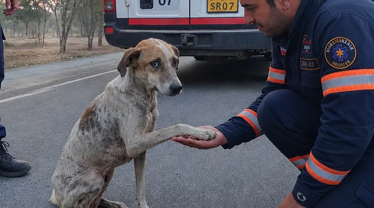 Pendant huit heures, nous avons cherché un petit garçon de quatre ans disparu dans les montagnes, mais seul un chien errant et maigre savait où il se trouvait