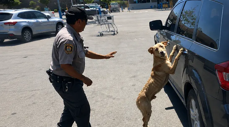 Il faisait 39 degrés, et un chien errant, maigre, aboyait avec une telle fureur contre la vitre teintée d&rsquo;un SUV que l&rsquo;on aurait dit la fin du monde