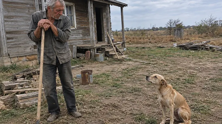 Chaque fois que je frappais les vieilles planches de la cour avec mon marteau, un chien maigre accourait de loin vers ma cour, pris de panique