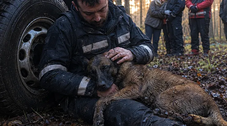 Il a couru toute la nuit à travers la forêt pour retrouver le garçon disparu, et quand tout fut terminé, il s&rsquo;est simplement effondré dans les bras de son maître et s&rsquo;est endormi