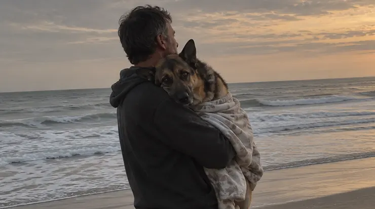 Il m&rsquo;a appris à réapprendre à vivre. Aujourd&rsquo;hui, alors que ses pattes le trahissent, je le prends dans mes bras pour notre toute dernière marche
