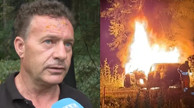 À 53 ans, ce chauffeur routier a risqué sa propre vie pour sauver quatre jeunes piégés dans une voiture en flammes après un terrible accident en Suisse