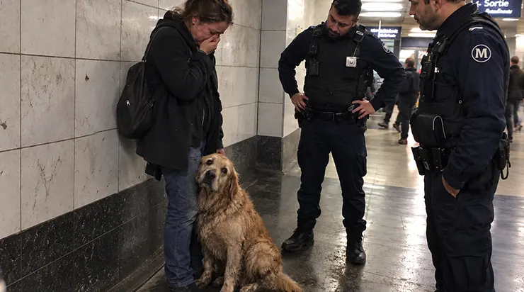 Dans une station de métro, j&rsquo;ai reconnu Bruno, le chien le plus joyeux de notre refuge, devenu un être abandonné et prostré dans un coin sombre