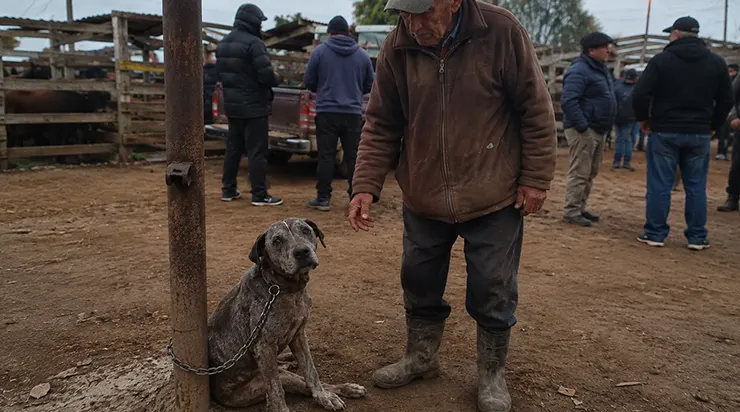 Je voulais seulement acheter du matériel pour mes chevaux, mais le regard brisé d&rsquo;un vieux chien de chasse enchaîné m&rsquo;a poussé à dépenser mes derniers sous pour lui offrir une seconde chance
